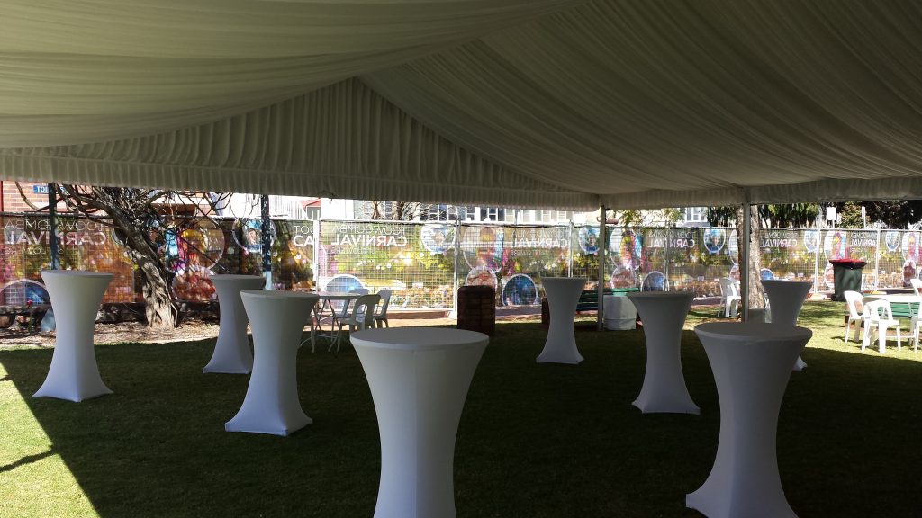 Dry Bar Chrome Cocktail Table Hire from Queensland Hire Est. 1980