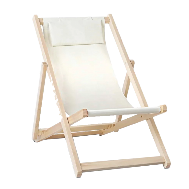 Deck Chair Ivory Hire from Queensland Hire Est. 1980