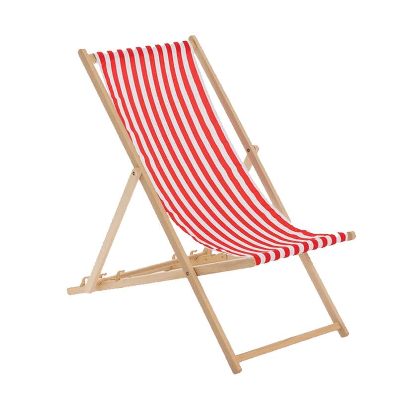 Deck Chair Red Hire from Queensland Hire Est. 1980