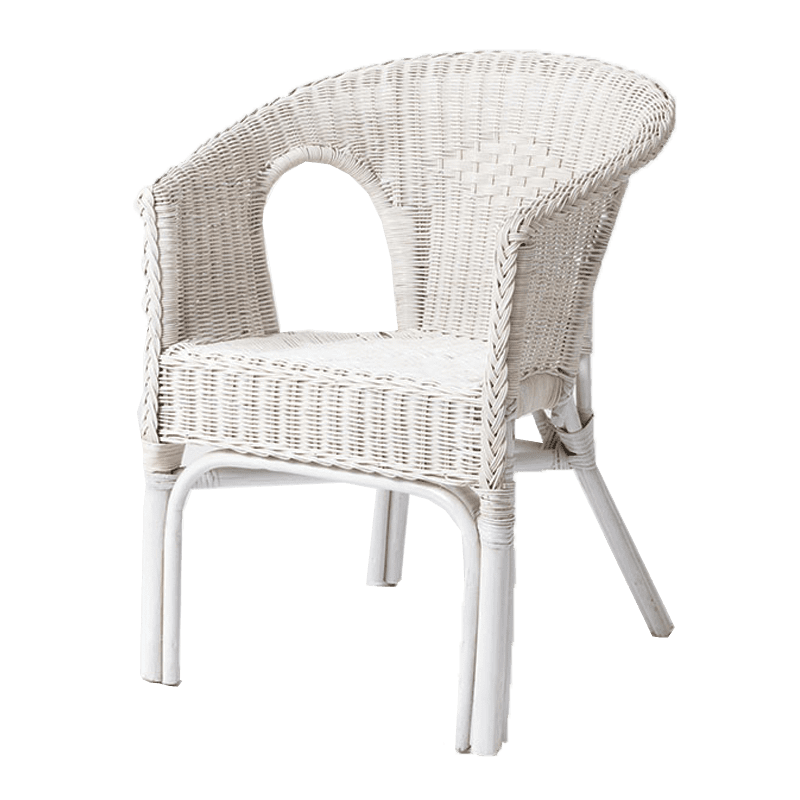 Wicker Chair White Hire from Queensland Hire Servicing QLD and NSW