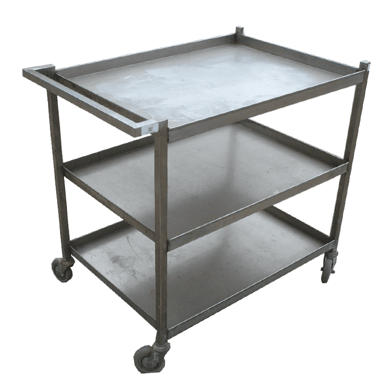 Queensland-Hire-Cooking-Stainless-Steel-Preperation-Trolley