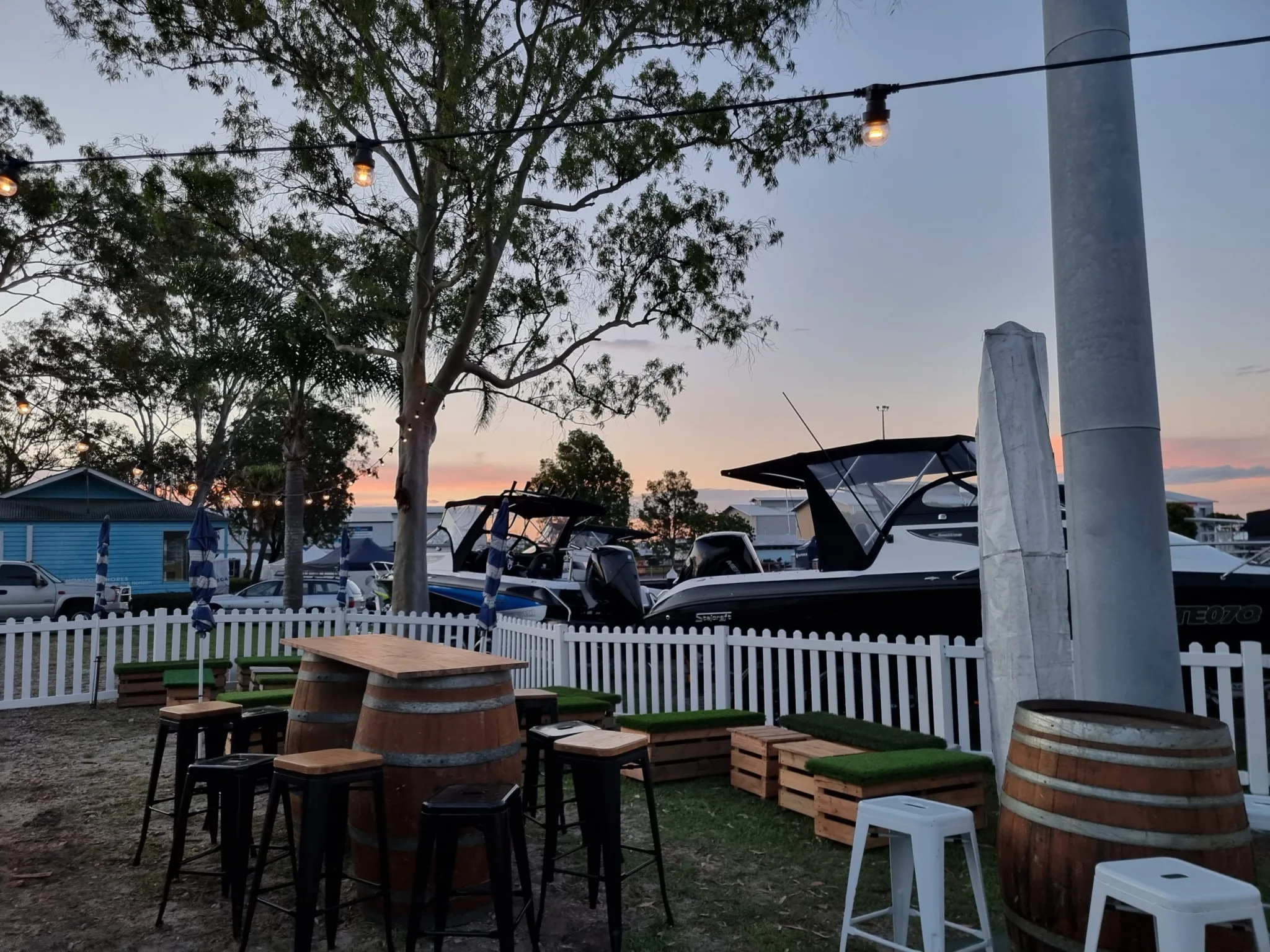 Wine barrel table discount hire