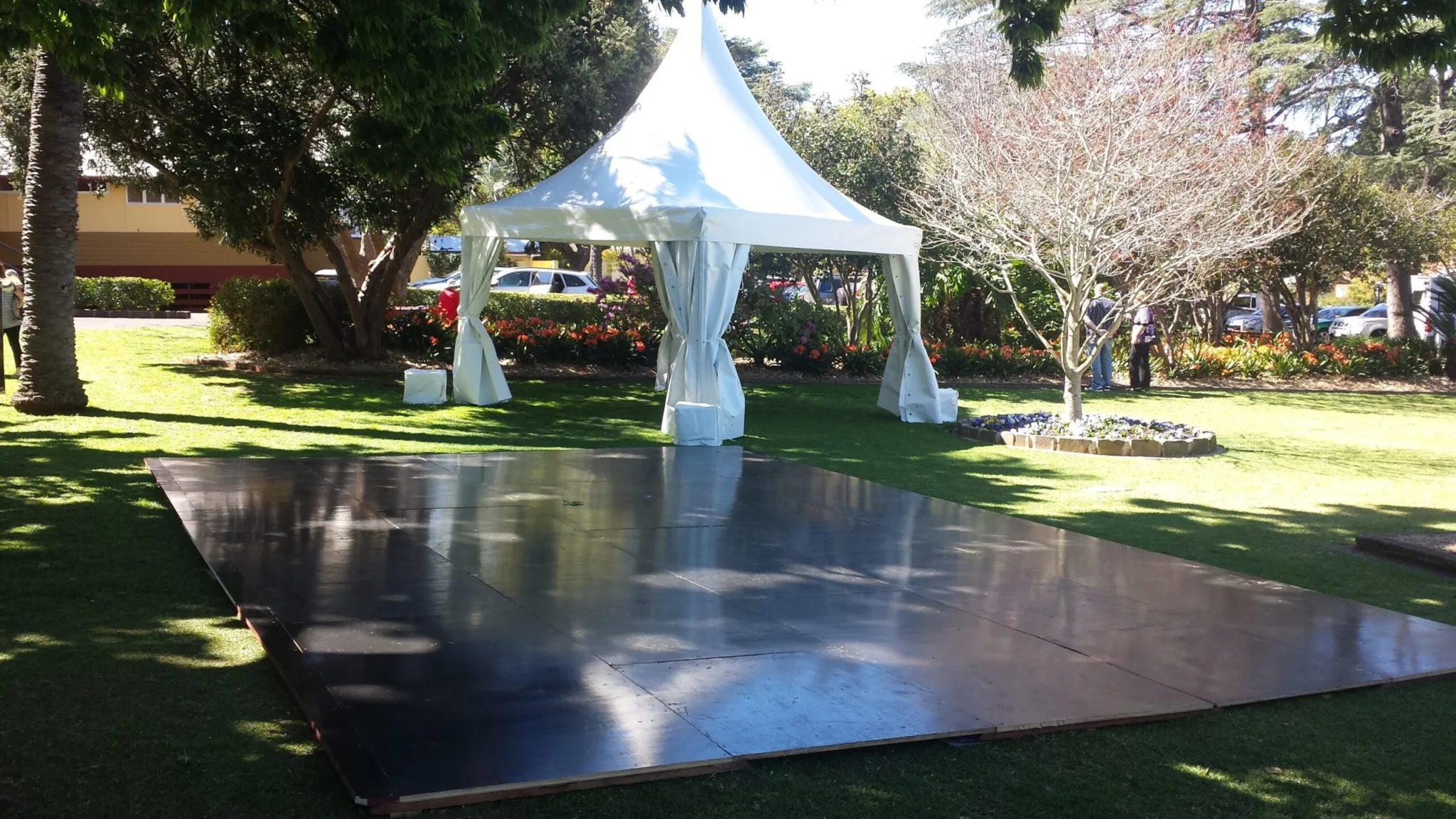 Outdoor Dancefloor Hire from Queensland Hire Est. 1980